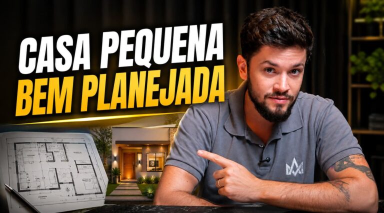 Projetos de casas pequenas e modernas aproveitando cada metro quadrado