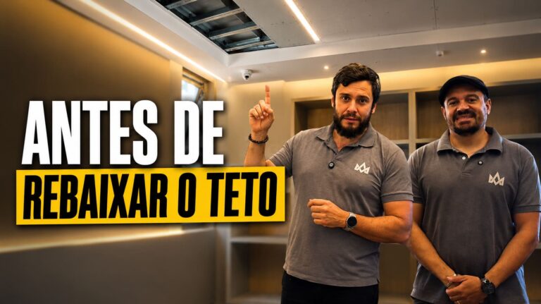 Rebaixamento de teto e cuidados antes de executar