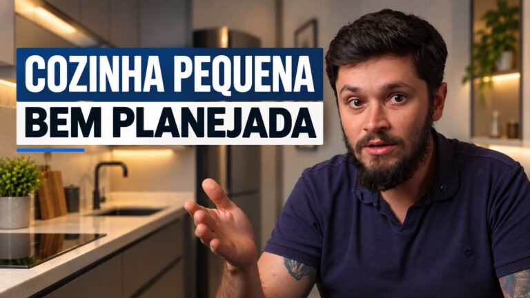 Cozinha moderna apartamento com melhor aproveitamento do espaço