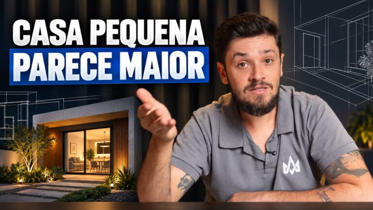 Projeto de arquitetura de casas para fazer a casa parecer maior e mais cara