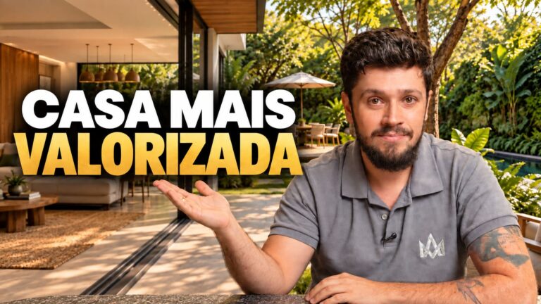 Projeto de paisagismo integrado à arquitetura e fachada da casa